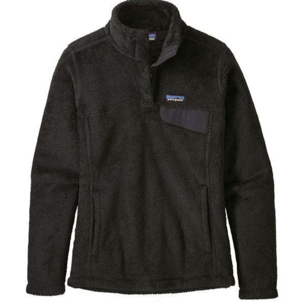 Patagonia Women's Re-Tool Snap-T Fleece Pullover Black size small